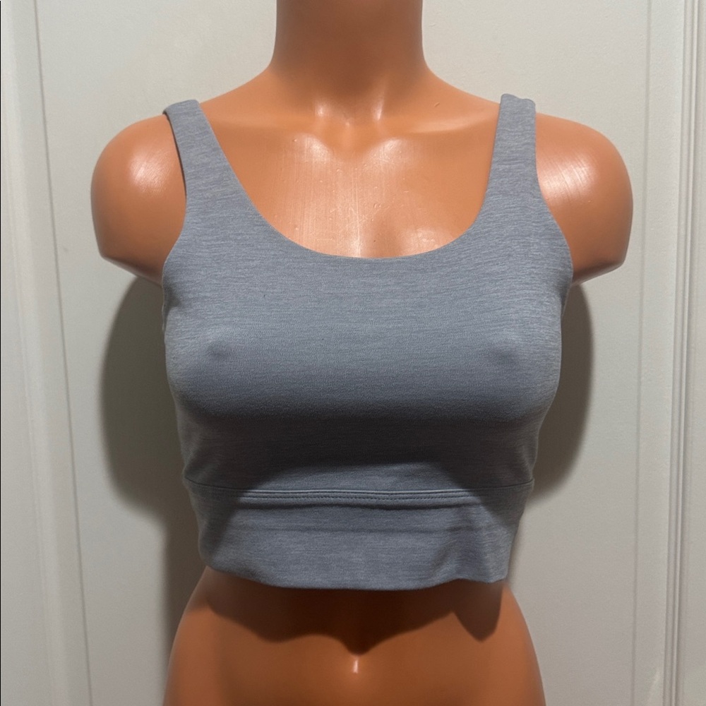 NIKE Gray Sports Bra Unpadded S Small EUC $68